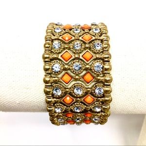 Stretch Bracelet with an Ornamental Design